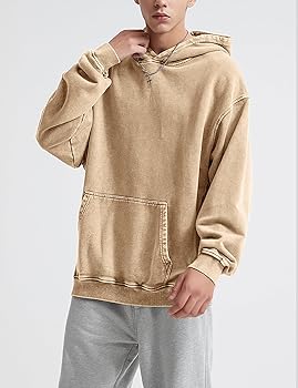Arssm Vintage Hoodie for Men Oversized Streetwear Sweatshirt